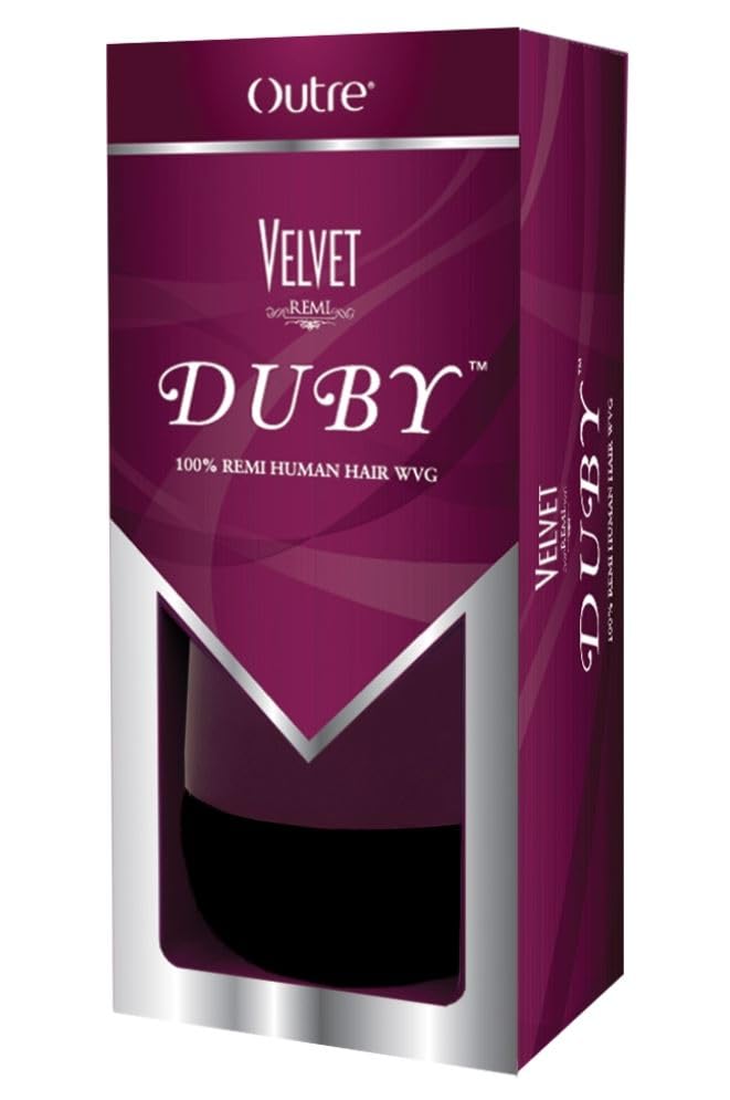 Outre Velvet Remi Duby 10-Inch Human Hair Wig - Jet Black, Luxury Quality