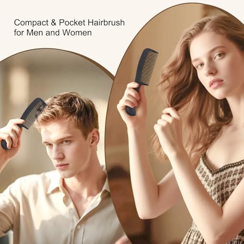 Travel Size Hair Combs Bulk 300 Pack - Black, Individually Wrapped, 5.9 Inch