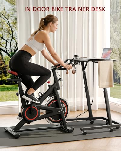 Black Adjustable Height Standing Desk for Walking Pad Treadmill Workstation