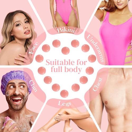 Hard Wax Beads Bulk - 2.5lb Facial & Body Hair Removal Kit - Painless Waxing for Sensitive Skin - Rose Variation
