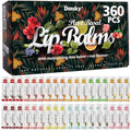 Dmsky Lip Balm Bulk Pack of 360 - Fruit Flavors Hydrating Lip Moisturizer for Men Women Kids - 0.15 Oz