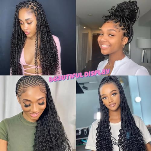 Human Braiding Hair 16 Inch Water Natural Curly Virgin Hair - Boho Braids, Wavy, Unprocessed - 2 Bundles