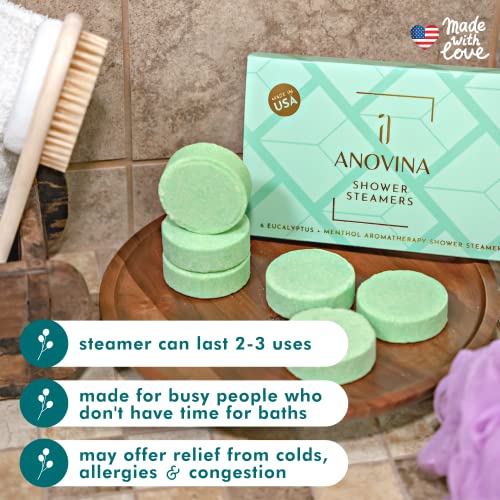 Eucalyptus Shower Steamers Set - 12 Pack Menthol Aromatherapy for Spa-Like Shower Experience