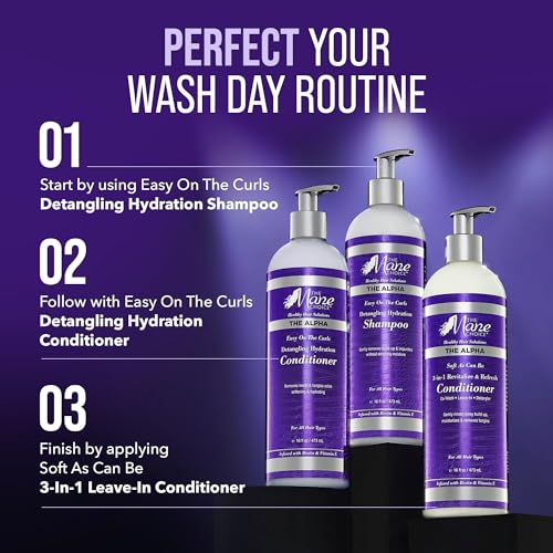 16 oz Hydrating Curly Hair Conditioner for Detangling & Nourishment - Sulfate & Paraben-Free