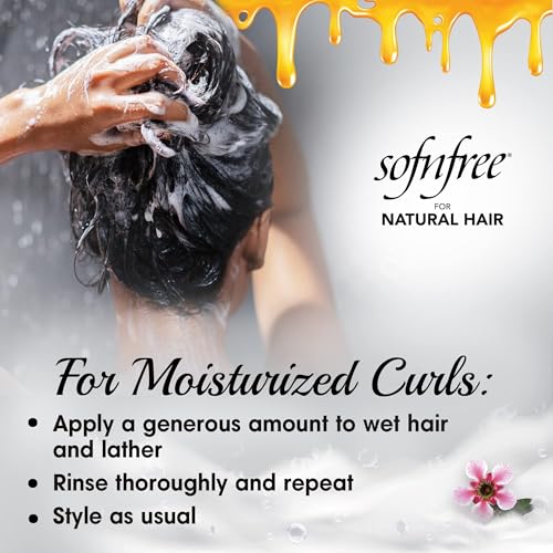 Sofn’free Hydration Manuka Honey Shampoo 3 Pack - Curly Hair Moisturizing Sulfate-Free
