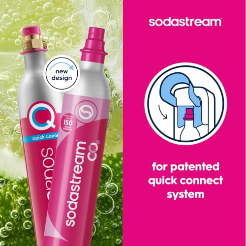 Pink CO2 Gas Refill Pack of 3 - 60L Cylinders for SodaStream & More