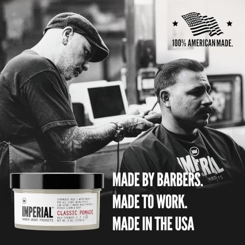 Water- Strong Hold Hair Pomade - Classic 6 oz - Reworkable & Washable