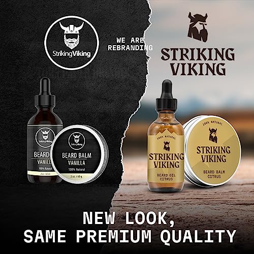 Striking Viking Beard Butter (4oz) Sandalwood & Beard Wash and Conditioner (10oz) Set Sandalwood