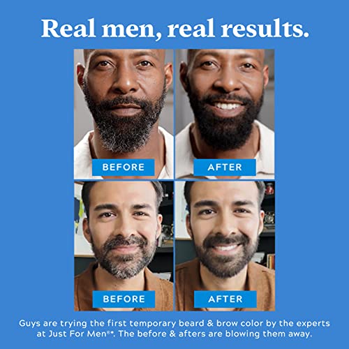 1-Day Beard & Brow Color Medium Brown Pack of 2 – Temporary Gray Cover & Fill-In