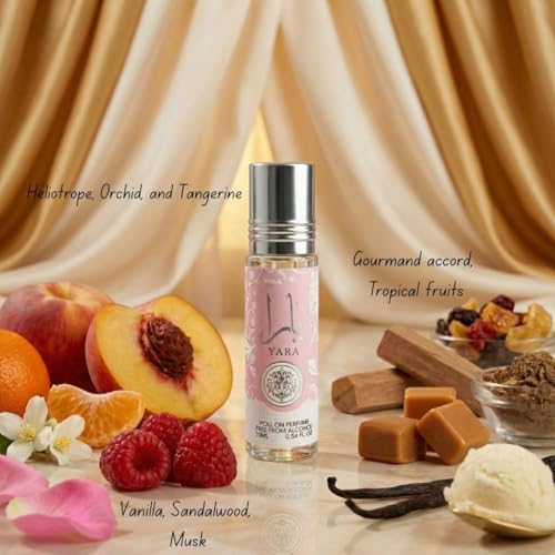 Pink Blush & Yara Roll-On Perfume Set - 100ml & 10ml Fragrances for Women - Ard Al Zaafaran