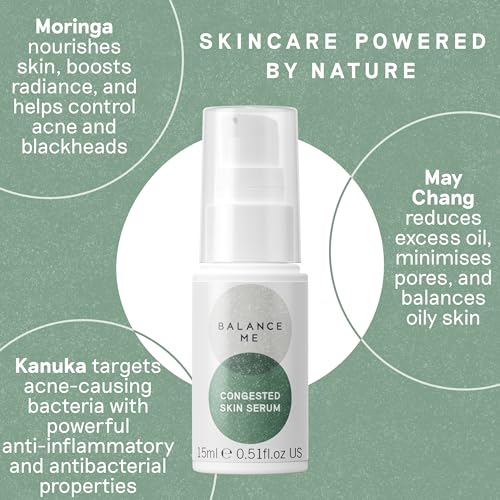Balance Me Congested Skin Face Serum - Acne & Redness Treatment, 0.5 fl oz