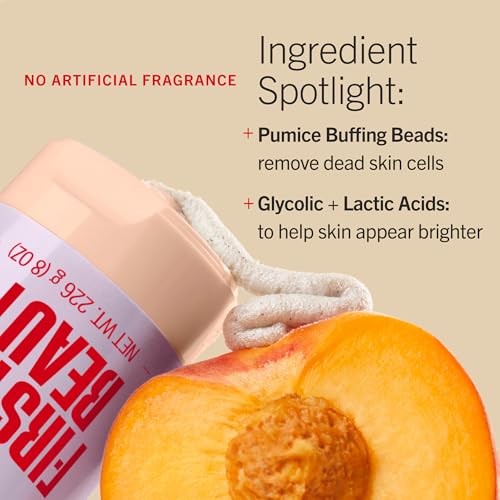 First Aid Beauty KP Bump Eraser Body Scrub Peach 8oz - Exfoliating & Smoothing