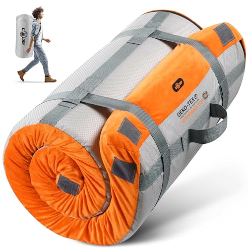 Honey Orange Gaialoop Memory Foam Camping Mattress 3 Inch Single 75x30x3"
