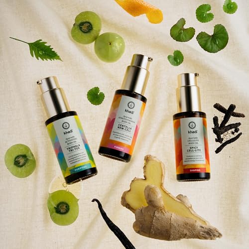 KHADI CENTELLA NEW-CELL Ayurvedic Firming Body Oil 1.69 oz - Natural, Herbal & Vegan