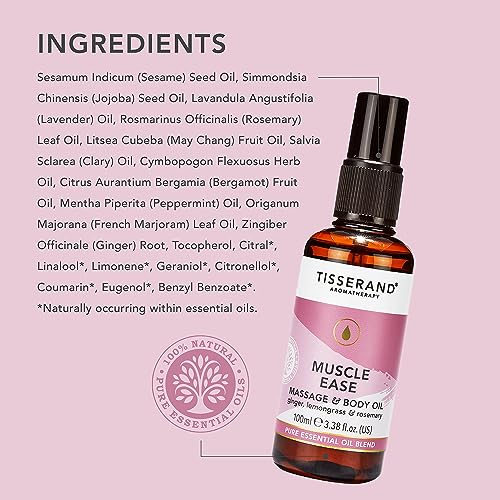 Muscle Ease Massage & Body Oil 100ml with Essential Oil Blend - Pack of 1