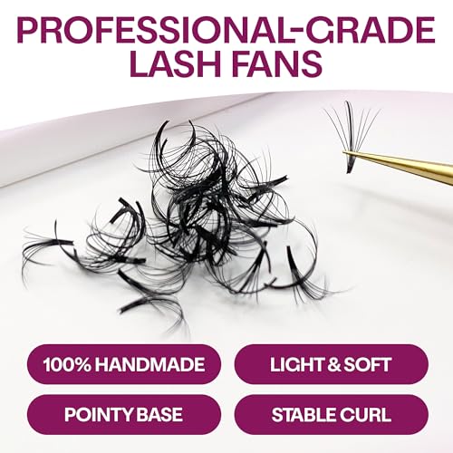 500 Wispy Promade Lash Fans - 12mm 9D-0.05 D Premade Eyelash Extensions (Variation of THIS listing)