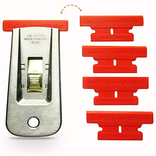 MINISCRAPER¢ç Plastic Razor Blades,T-2 Blade 50% Wider 20 Pack