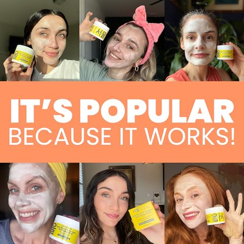 SeoulCeuticals Korean Face Mask Skin Care - Snail Mucin Turmeric Mask for Face ? Cruelty Free K Beauty Anti Aging Face Mask for Healthy, Youthful Glow 2oz