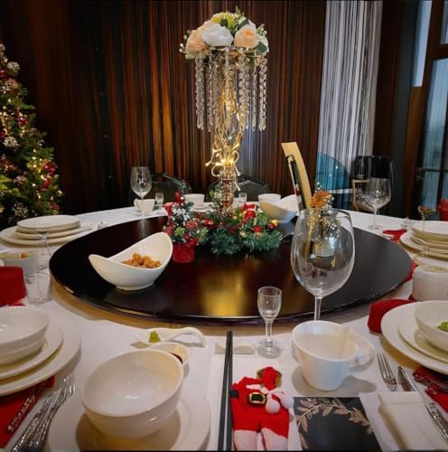 6 Pieces 21.65 Inch Wedding Gold Flower Centerpieces Crystal Metal Vase Set - Elegant Table Decor