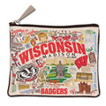 Catstudio Zipper Pouch, University of Wisconsin Travel Toiletry Bag, 5 x 7, Ideal Makeup Bag, Dog Treat Pouch, or Purse to Organize Supplies for Grads & Alumni