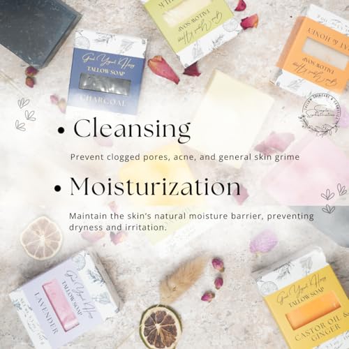 Greek Yogurt & Honey Handmade Natural Soap Bars - Moisturizing Face & Body Bar Set