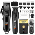 HIENA PRO Professional Hair Clipper Set for Men, Cordless Barber Clippers Set and Trimmer Kit, Foil Shaver & Men's Facial Grooming Tool, USB Rechargeable Electric Beard Trimmer & Nose Hair Trimmer Kit