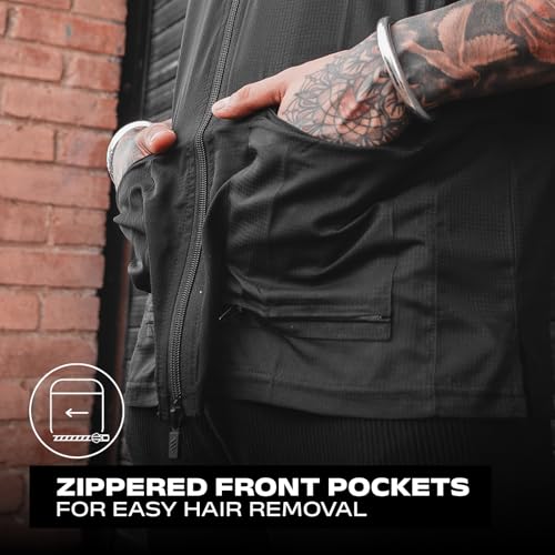Large Black Barber Jacket - Hair-Repellent, Lightweight & Breathable