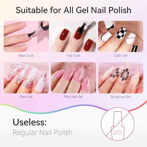 A3-Pulg UV Nail Lamp White - Professional Dual Light Source for Salon & DIY