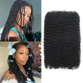 Suntefic Natural Black Afro Kinky Curly Human Hair Bundles 20 Inch for Braiding & Locs