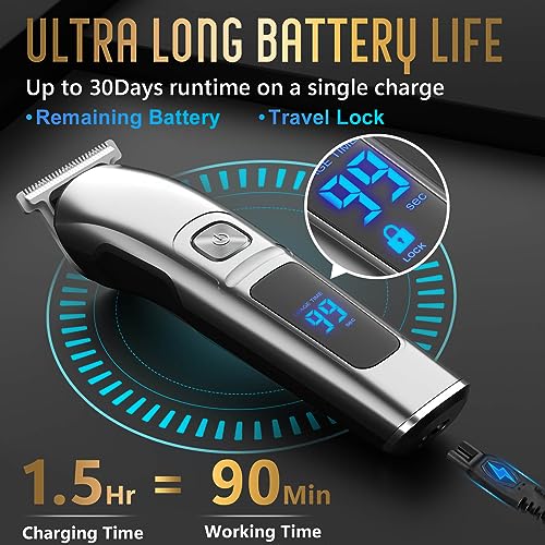 Gifts for Men, Ufree Beard Trimmer with Charger, Electric Razor Shavers Hair Clippers for Men, Nose Hair Trimmer Mustache Body Face Beard Grooming Kit