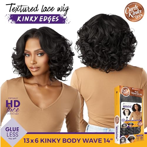 Sensationnel Kinky Edges Body Wave Wig 14 Inch - Balayagemocha Synthetic Hair