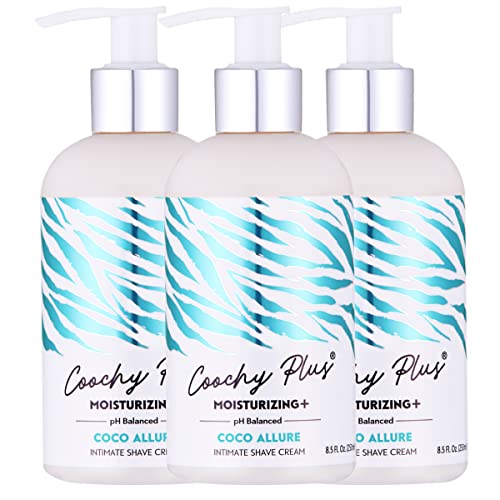 Intimate Shave Cream 3-Pack for Razor Bumps & Ingrown Hair Care - Moisturizing Formula