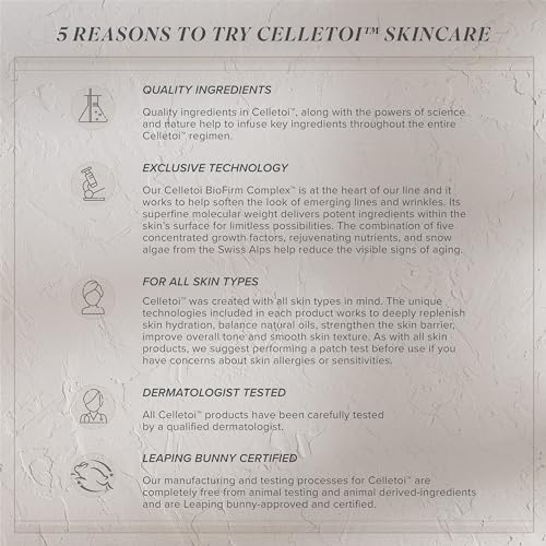 Celletoi Moisture Balancing Cleanser - Dermatologist Tested, Cruelty Free, Vegan - Gentle Foam Removes Makeup, Dirt, Impurities, Leaping Bunny Certified - 4.0 fl oz