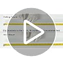 Houmiggle 12-15 Ft White Ceiling Curtain Track Heavy Duty Wall Mount Rail