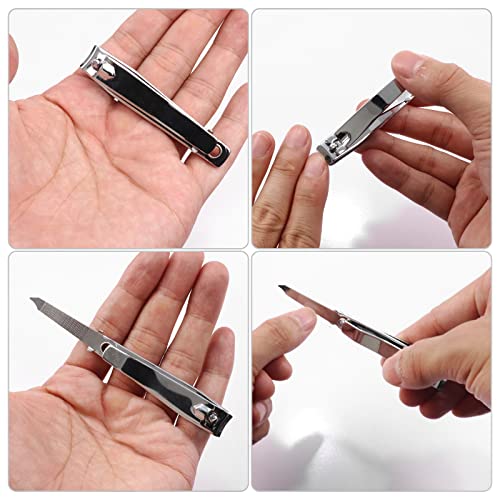 100 Individually Wrapped Stainless Steel Nail Clippers Set - 6.8cm x 1.2cm