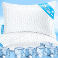 King Size Cooling Pillows Set of 2 - SUPA MODERN Gel Memory Foam Neck Support, Adjustable Firmness, Two-Sided Cooling for Hot Sleepers