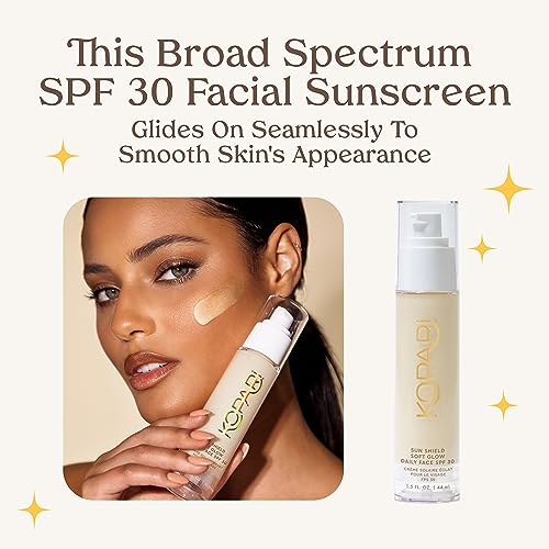 Daily SPF 30 Sunscreen with Sheer Glow and Hydration - Lightweight Face Protector