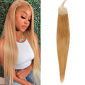 Honey Blonde 2x6 HD Lace Frontal Closure 10 Inch Straight Brazilian Virgin Hair