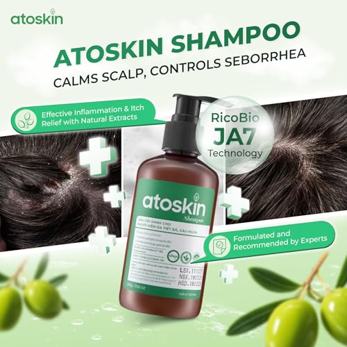 Atoskin Seborrheic Dermatitis & Dandruff Serum + Shampoo for Adults & Kids