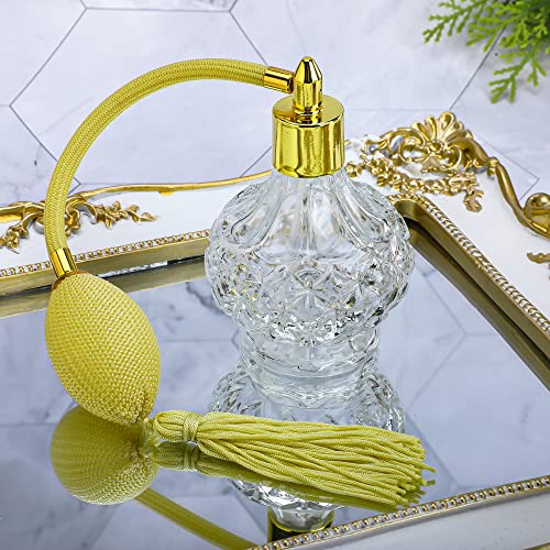 H&D Hyaline & Dora 80ml Clear Refillable Perfume Bottles Pack of 2 - Elegant Glass Spray Containers