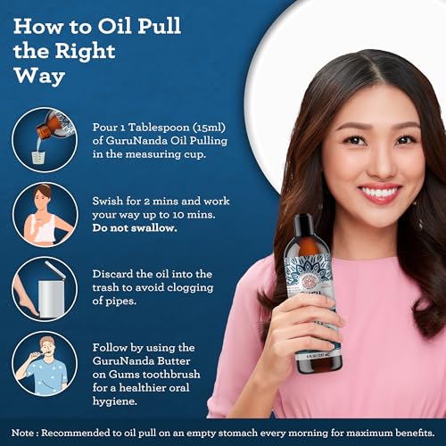 Oil Pulling & Coconut Oil Bundle with Toothbrush & Tongue Scraper for Oral Hygiene