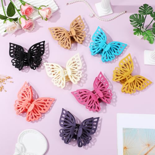 Large Butterfly Hair Clips for Women and Girls - Secure Claw Clips
