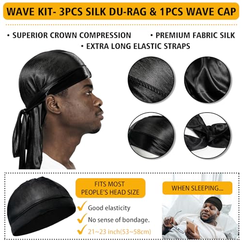 Goiple Men Wave Pomade - Strong Hold Hair Cream for Waves, Shine & Moisture