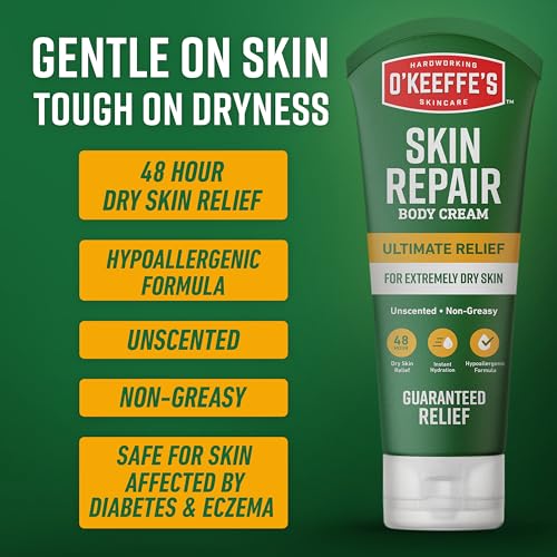 O¡¯Keeffe¡¯s Skin Repair Ultimate Relief Body Cream, 7oz Tube (Pack of 1) ? for The Most Severe Dry Skin