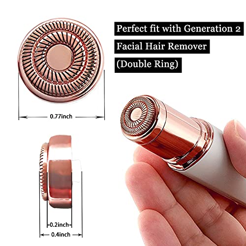 tuokiy Gold Replacement Heads for Flawless Gen 2 Hair Remover - 8 Pack