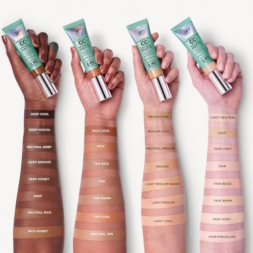 IT Cosmetics CC+ Cream Natural Matte Foundation with SPF 40 - Finish