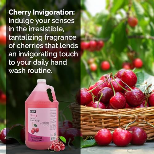 PRONAIL - Liquid Hand Soap Refill, Cherry, 1 Gallon - Deeply Cleanse and Hydrates, Leaving your hands Fresh and Soft - Bulk, Refill Gallon