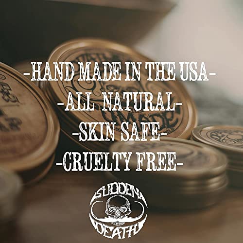 Bone Crusher Mustache Wax Combo — Sudden Death Hold for Handlebar, English, Dali, Walrus & Curly Styles