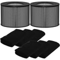 HEPA & Activated Carbon Air Purifier Filter Set for Filter Queen Defender 360, 4000, 7500 | 4-in-1 Replacement with Extra Pre-Filters