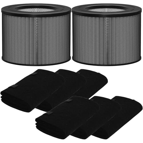 HEPA & Activated Carbon Air Purifier Filter Set for Filter Queen Defender 360, 4000, 7500 | 4-in-1 Replacement with Extra Pre-Filters